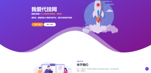 一款简洁的代挂引导HTML源码-契合资源网